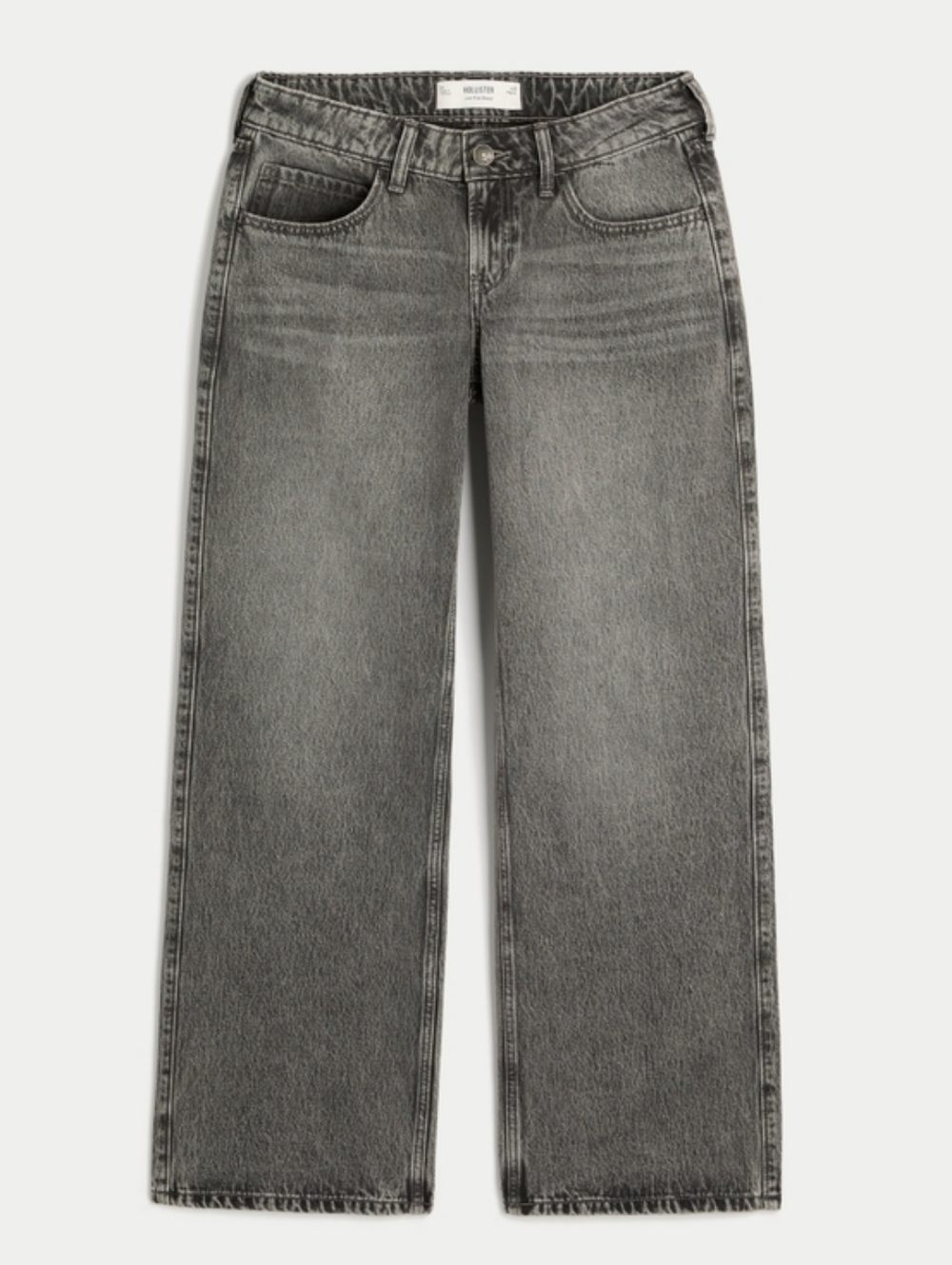 Hollister Low Rise Baggy Gray Denim Jeans